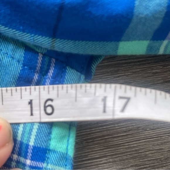 Bundle of 3 Talbots Blue Plaid Button-up Long Sleeve Cotton Shirts Women Petite - Picture 5 of 16
